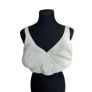 Lane Bryant Cacique White Lightly Lined Balconette Bra 48DDD